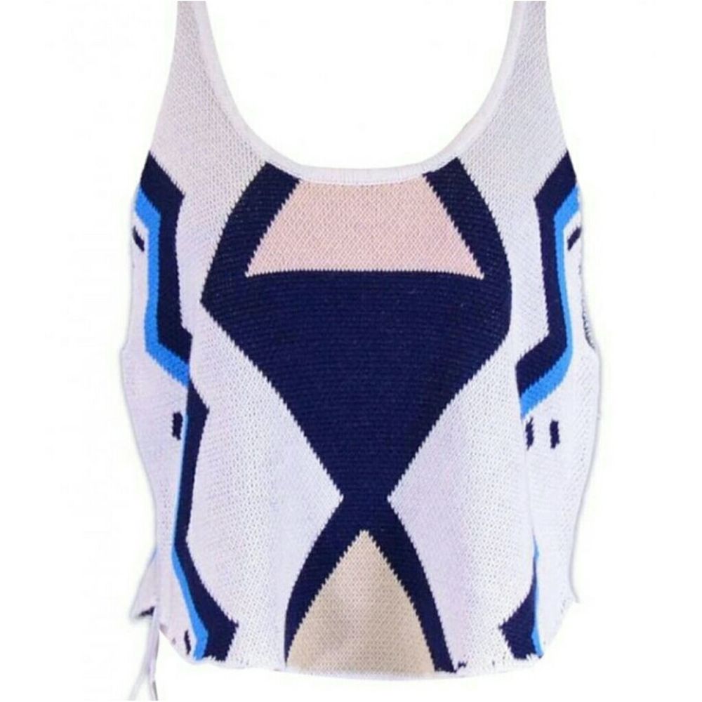 Somedays lovin sweater geometric tank XS